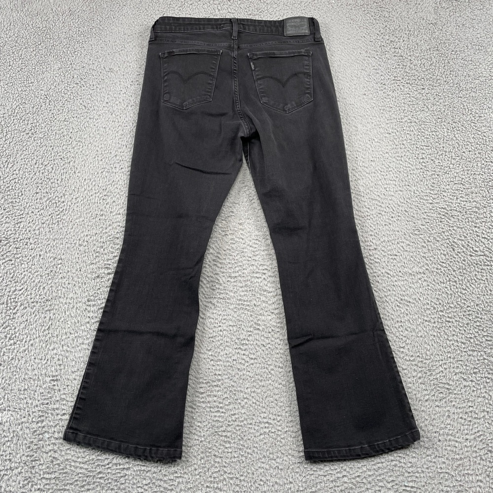 Levi's Jeans Womens 32 Black 725 High Rise Bootcut Stretch Denim 5-Pocket - Picture 2 of 10